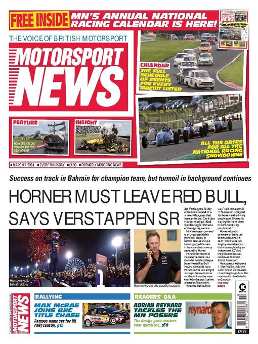 Title details for Motorsport News by Kelsey Publishing Ltd - Available